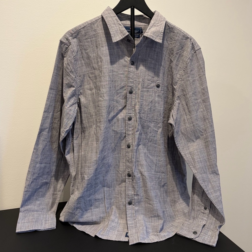 Vineyard Vines Men's Gray Casual Button-Down Shirt